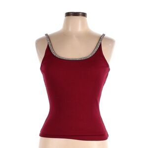 HUGO Vibrant Red Ribbed Top